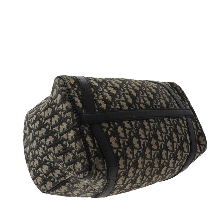 CHRISTIAN Top quality Dior Bowling Handbag in Blue Fabric
