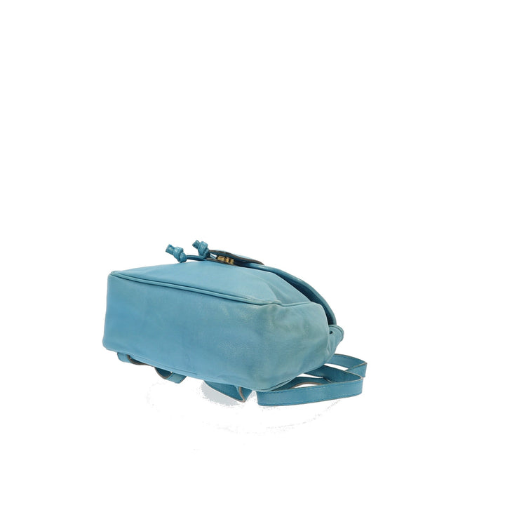 Top Quality Bottega Veneta Backpack in Blue Leather