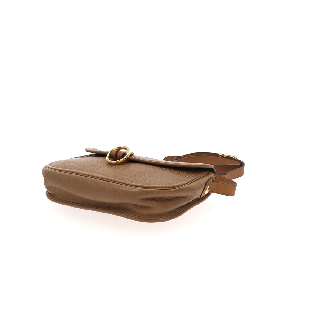 CHRISTIAN Top quality Dior Crossbody Bag in Brown Leather