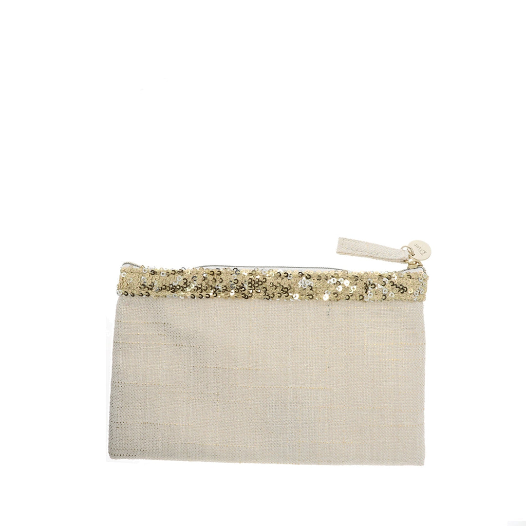 CHRISTIAN Top quality Dior Pouch in White Fabric