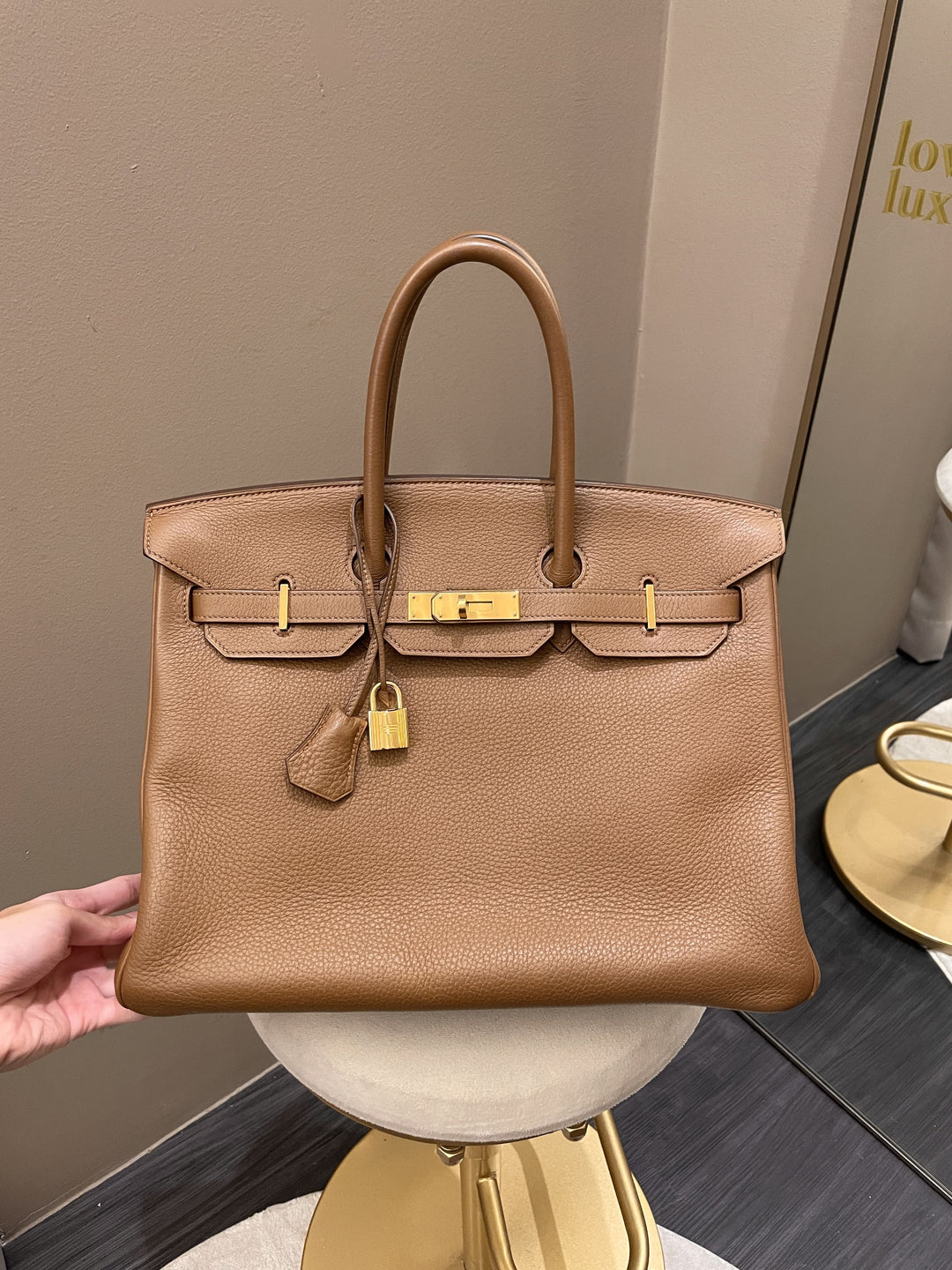 Hermes Birkin 35 Alezan Clemence