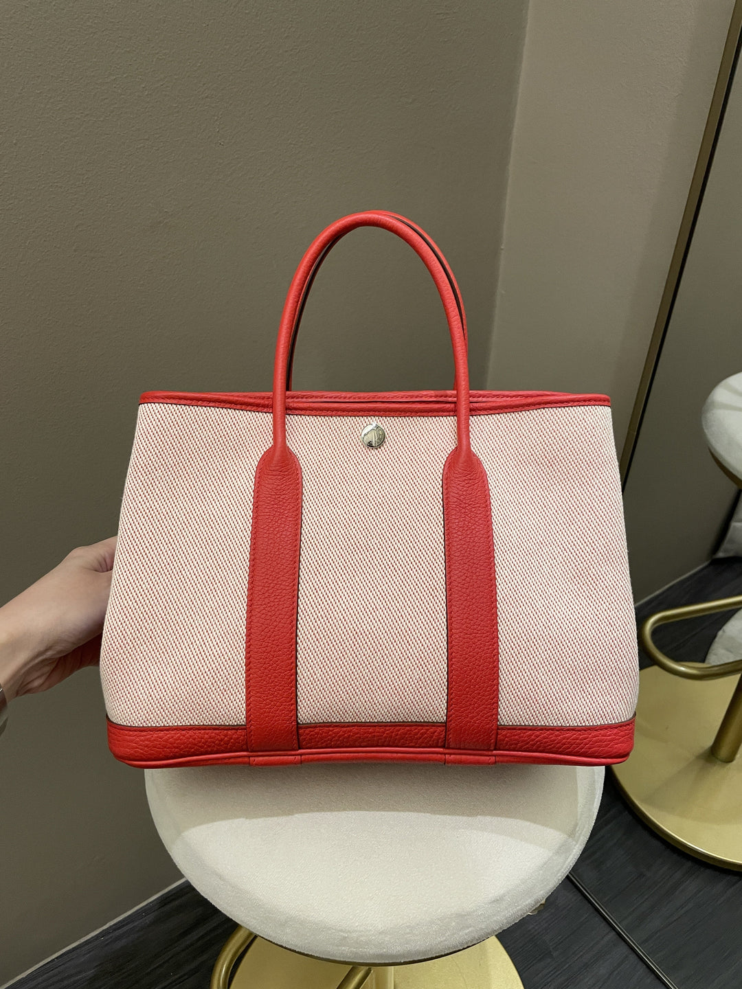 Top quality Hermes Garden Party 30 Rouge Coeur