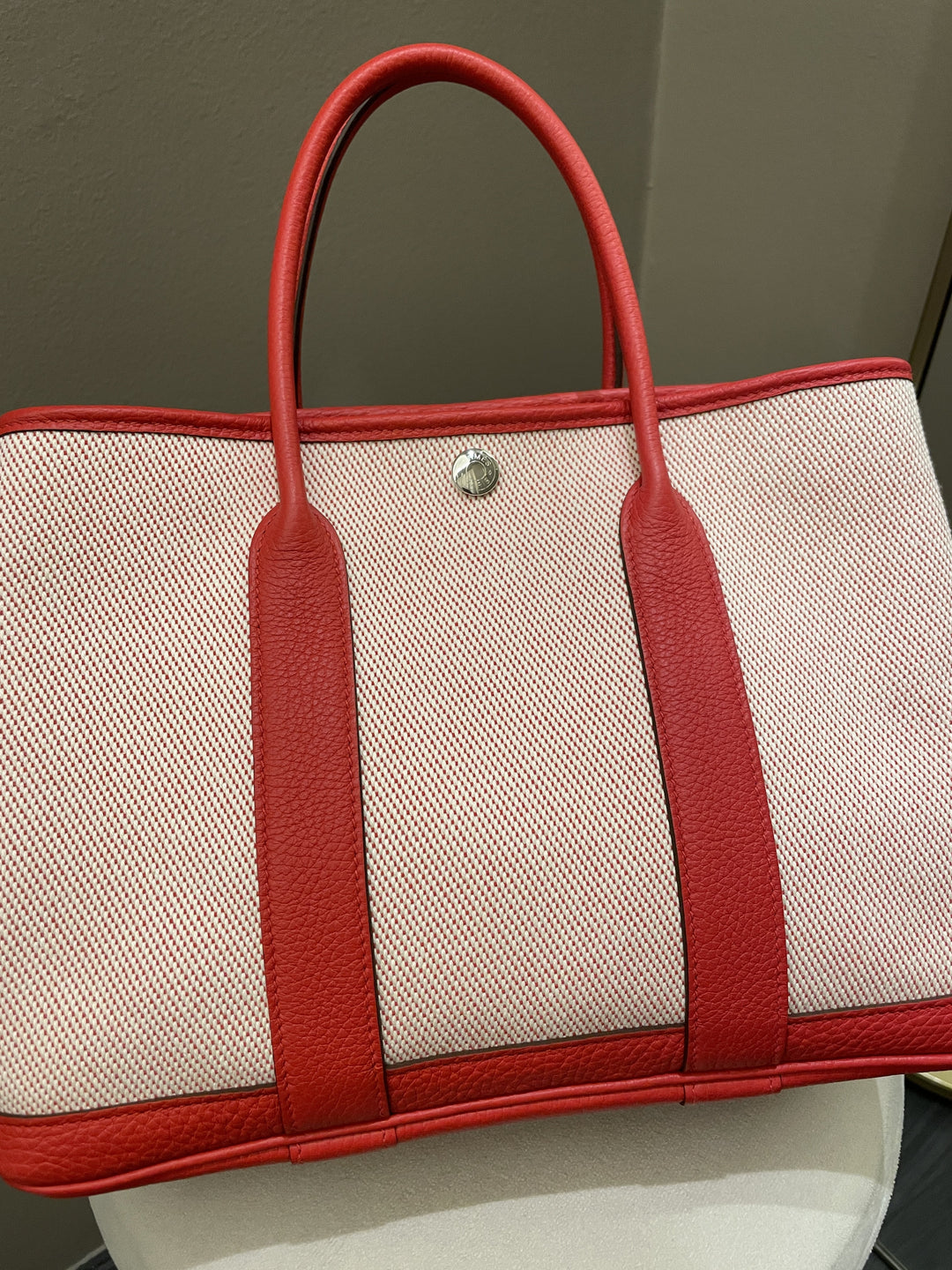 Top quality Hermes Garden Party 30 Rouge Coeur