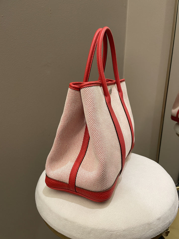 Top quality Hermes Garden Party 30 Rouge Coeur