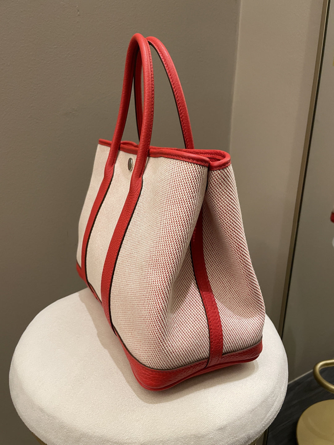 Top quality Hermes Garden Party 30 Rouge Coeur