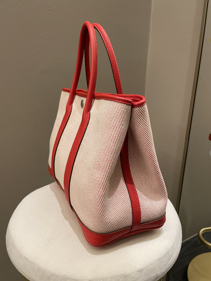 Top quality Hermes Garden Party 30 Rouge Coeur