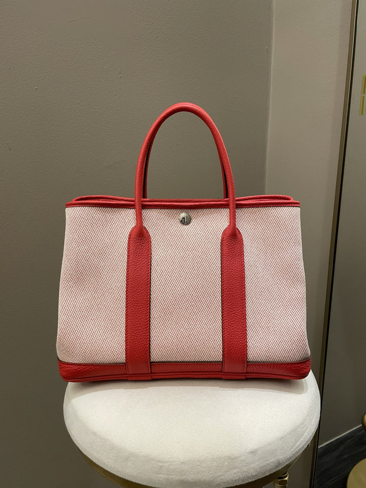 Top quality Hermes Garden Party 30 Rouge Coeur