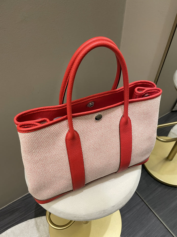 Top quality Hermes Garden Party 30 Rouge Coeur