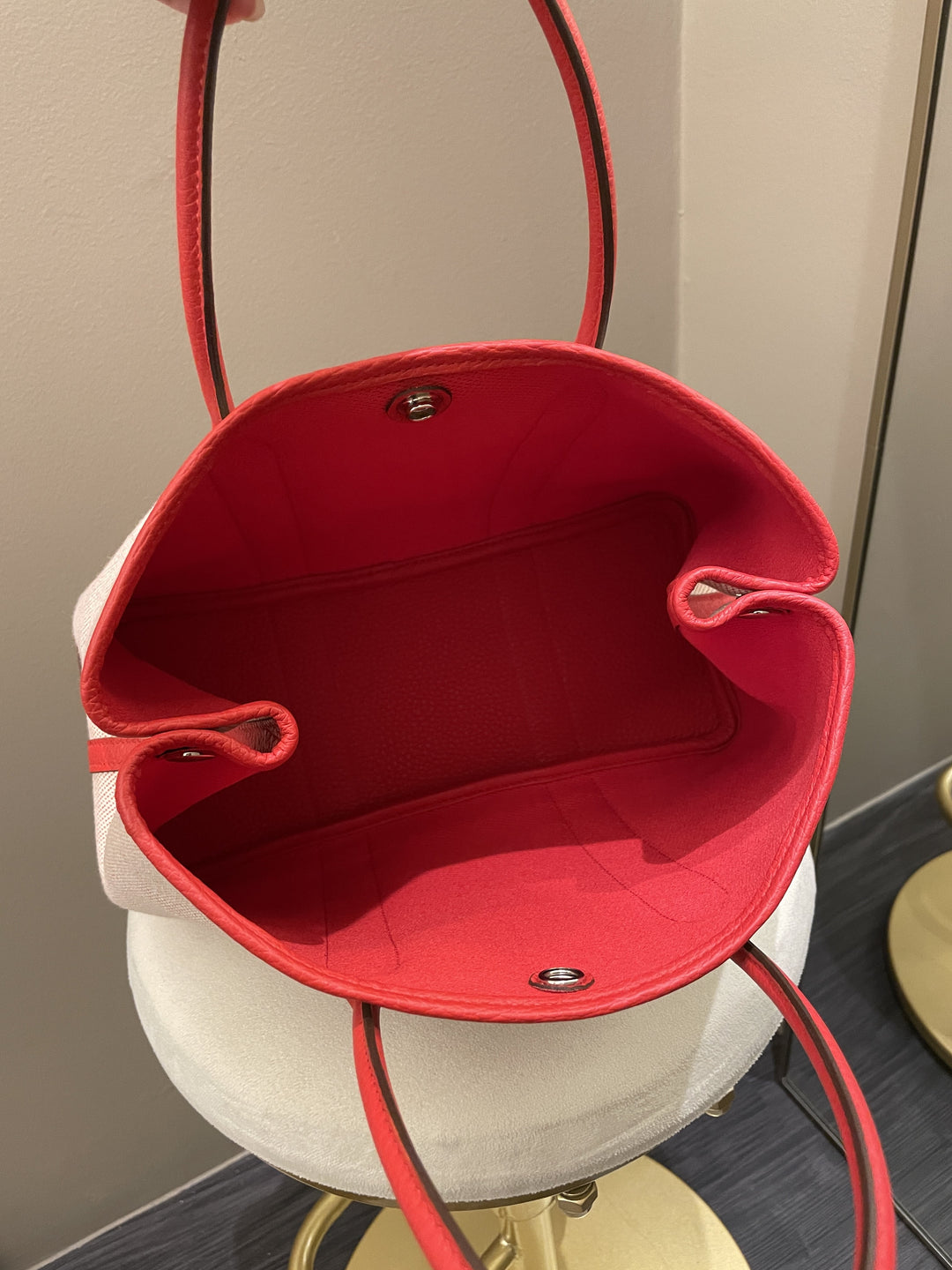 Top quality Hermes Garden Party 30 Rouge Coeur