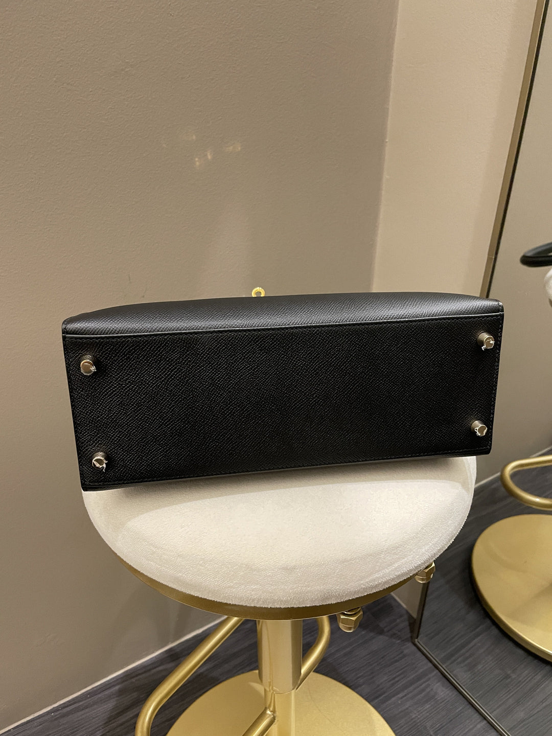 Top quality Hermes Kelly Sellier 28 Black Epsom