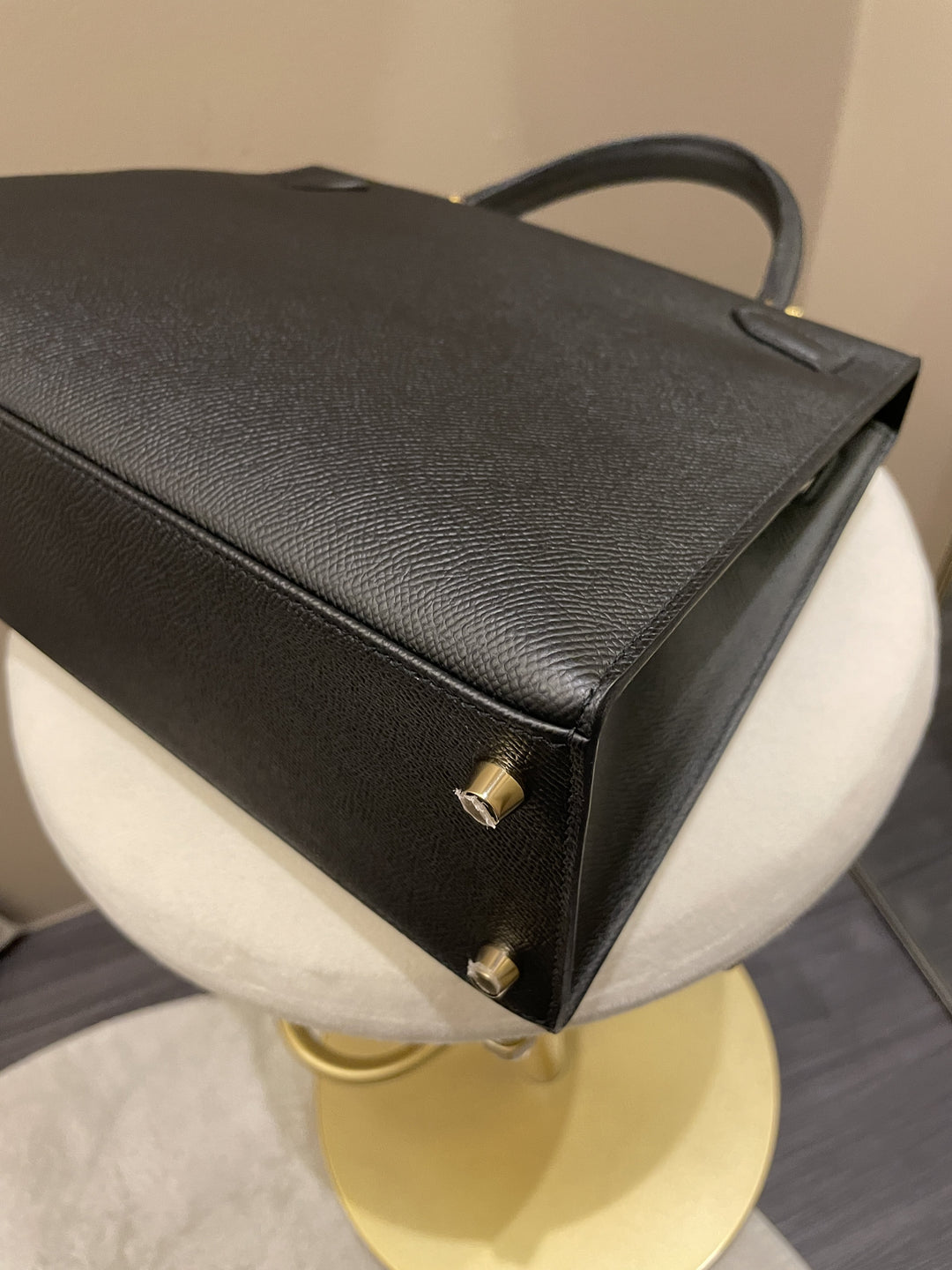 Top quality Hermes Kelly Sellier 28 Black Epsom