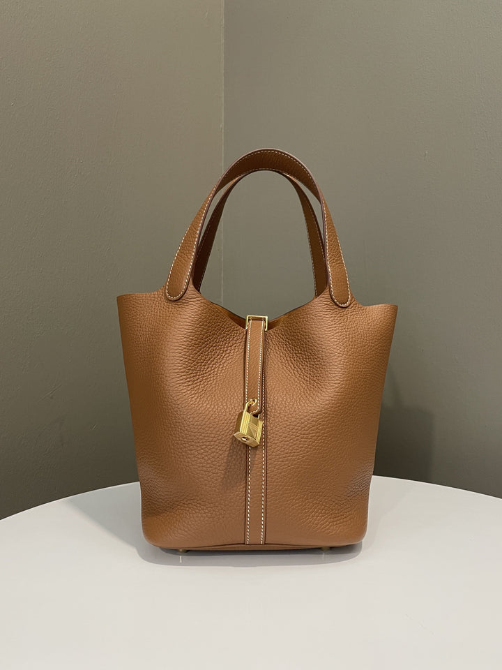 Top quality Hermes Picotin Lock 22 Gold Clemence