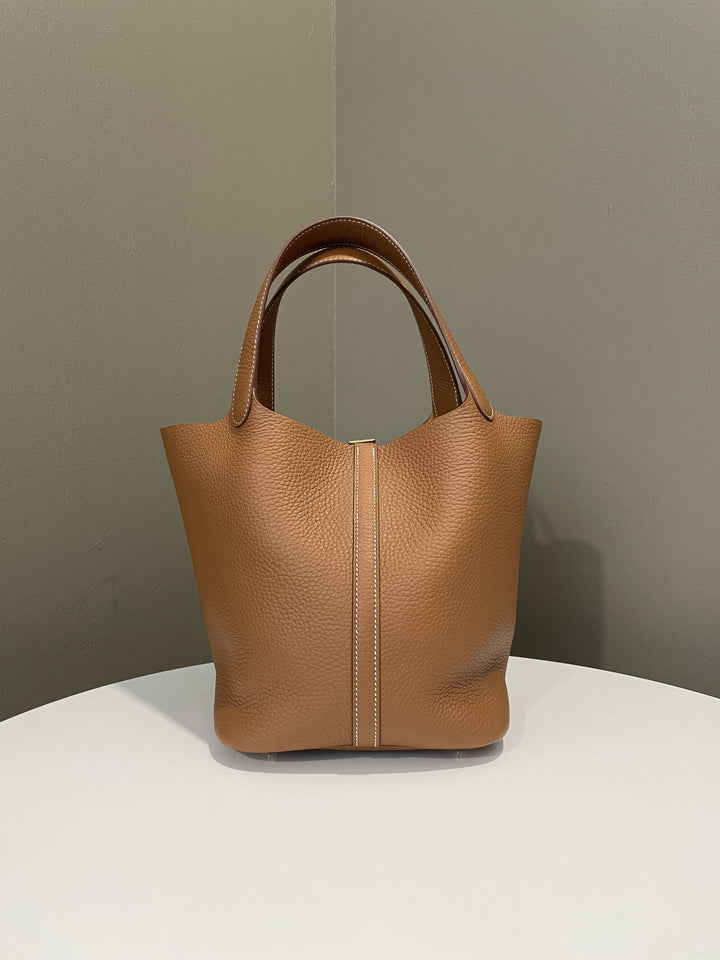 Top quality Hermes Picotin Lock 22 Gold Clemence