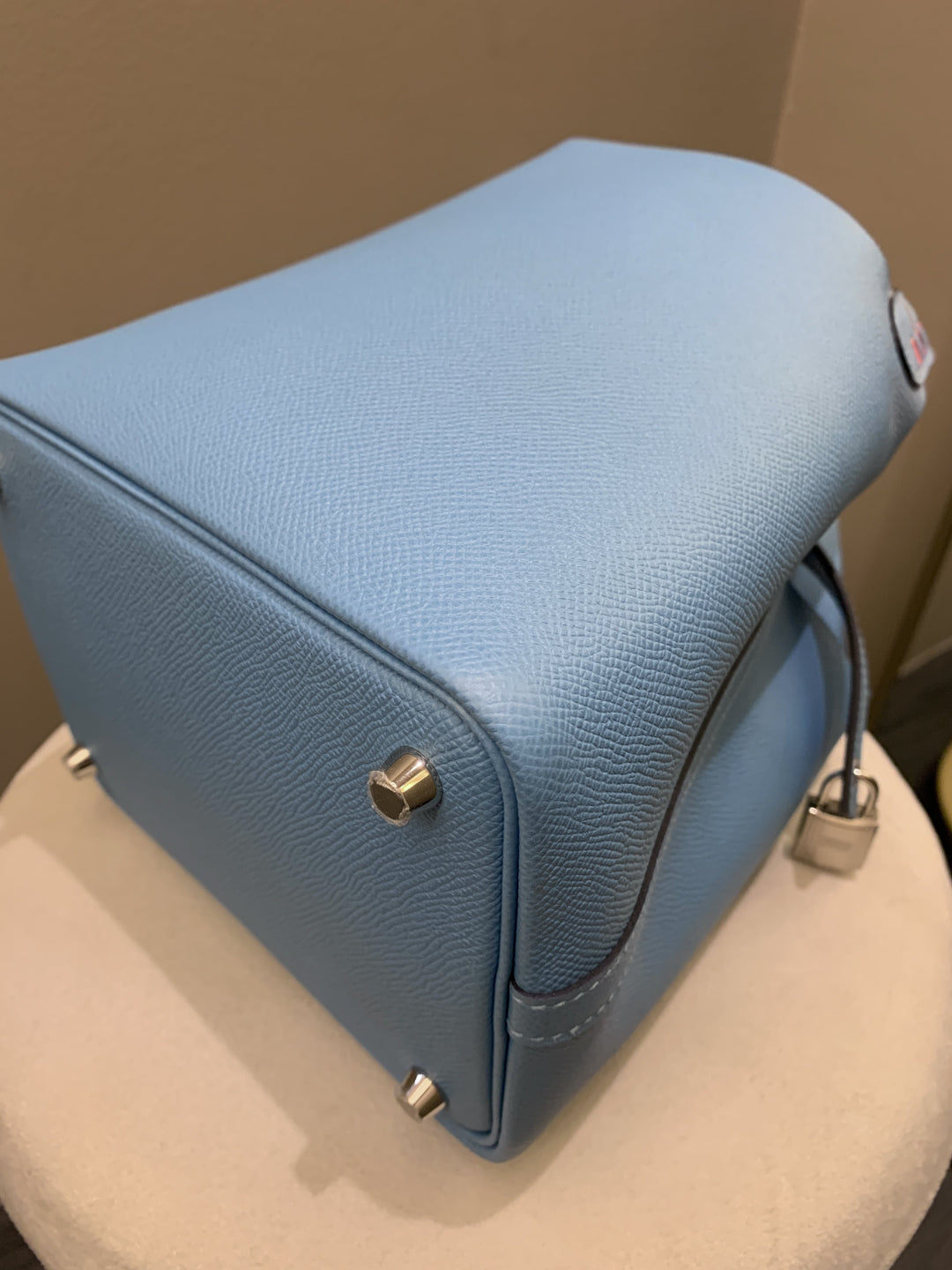 Top quality Hermes Picotin Tressage 18 Blue Nord Epsom