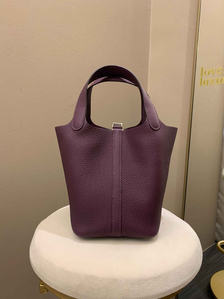 Top quality Hermes Picotin Lock PM 18 Cassis Taurillon Maurice