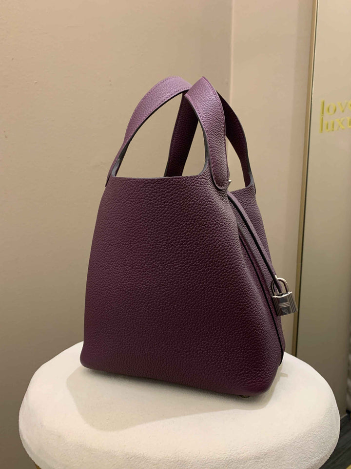 Top quality Hermes Picotin Lock PM 18 Cassis Taurillon Maurice