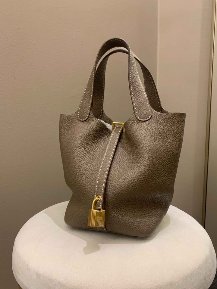 Top quality Hermes Picotin Lock PM 18 Etoupe