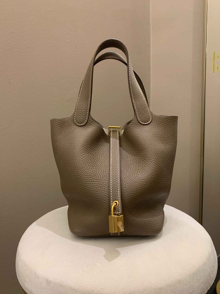 Top quality Hermes Picotin Lock PM 18 Etoupe