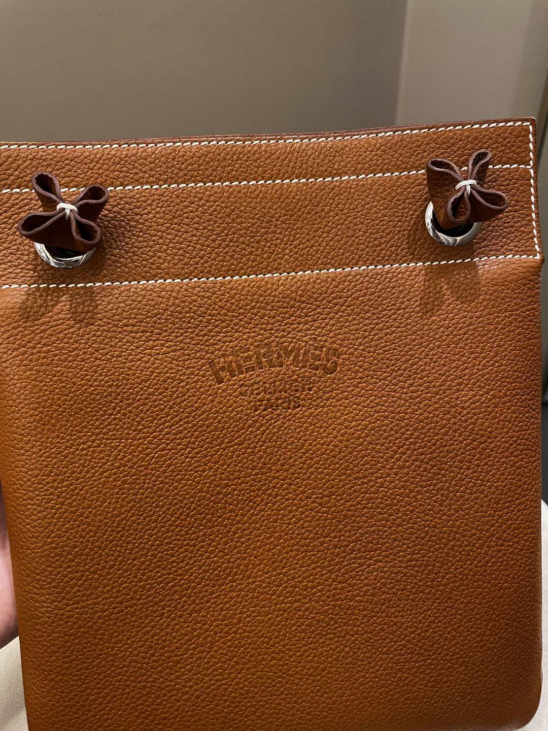 Hermes Aline Bag Fauve Barenia