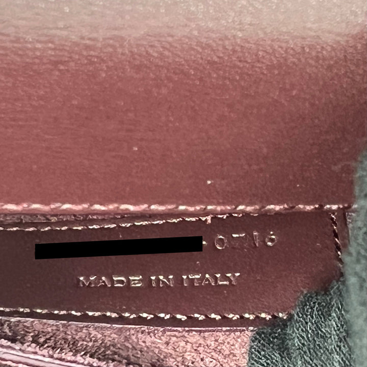 Saint Laurent/YSL Bellachasse Calfskin Dark Red Brushed GHW