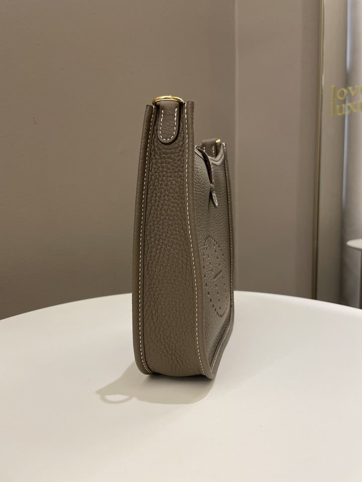 Hermes Mini Evelyne Etoupe Clemence