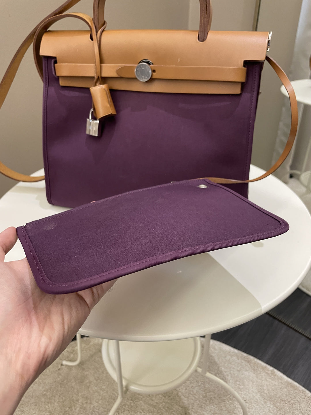 Top quality Hermes Herbag Zip 31 Cassis