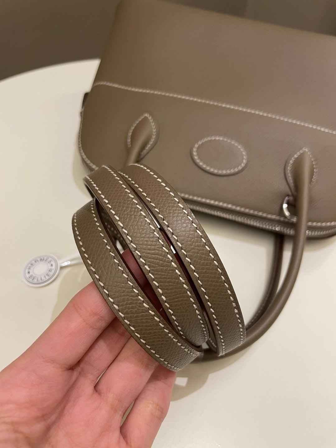 Top quality Hermes Bolide 27 Etoupe Epsom