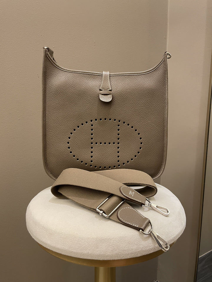 Top quality Hermes Evelyne 29 PM Etoupe Clemence