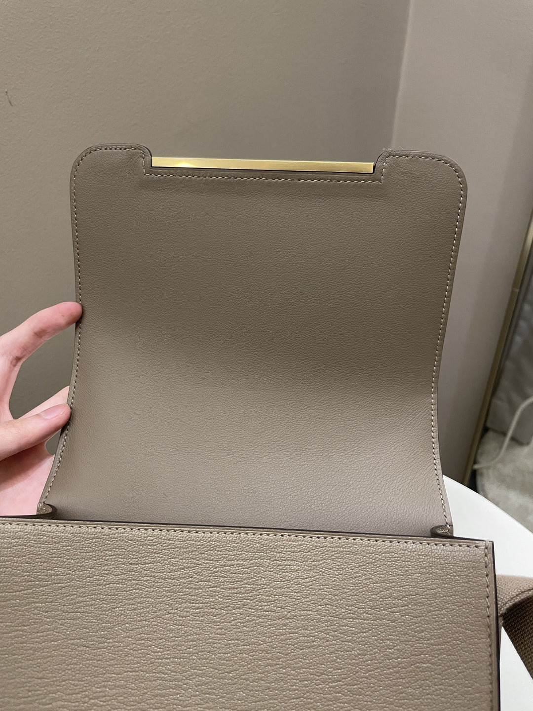 Hermes Geta Etoupe Chevre