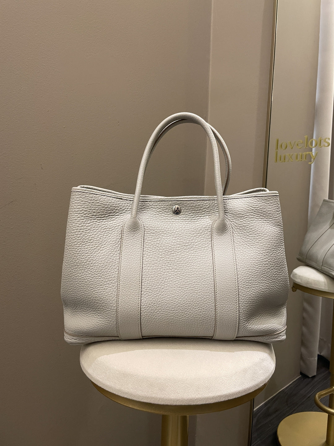 Top quality Hermes Garden Party 36 Gris Pearle Fjord