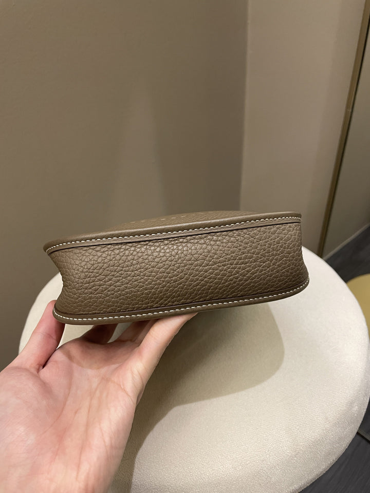 Top quality Hermes Mini Evelyne Etoupe Clemence