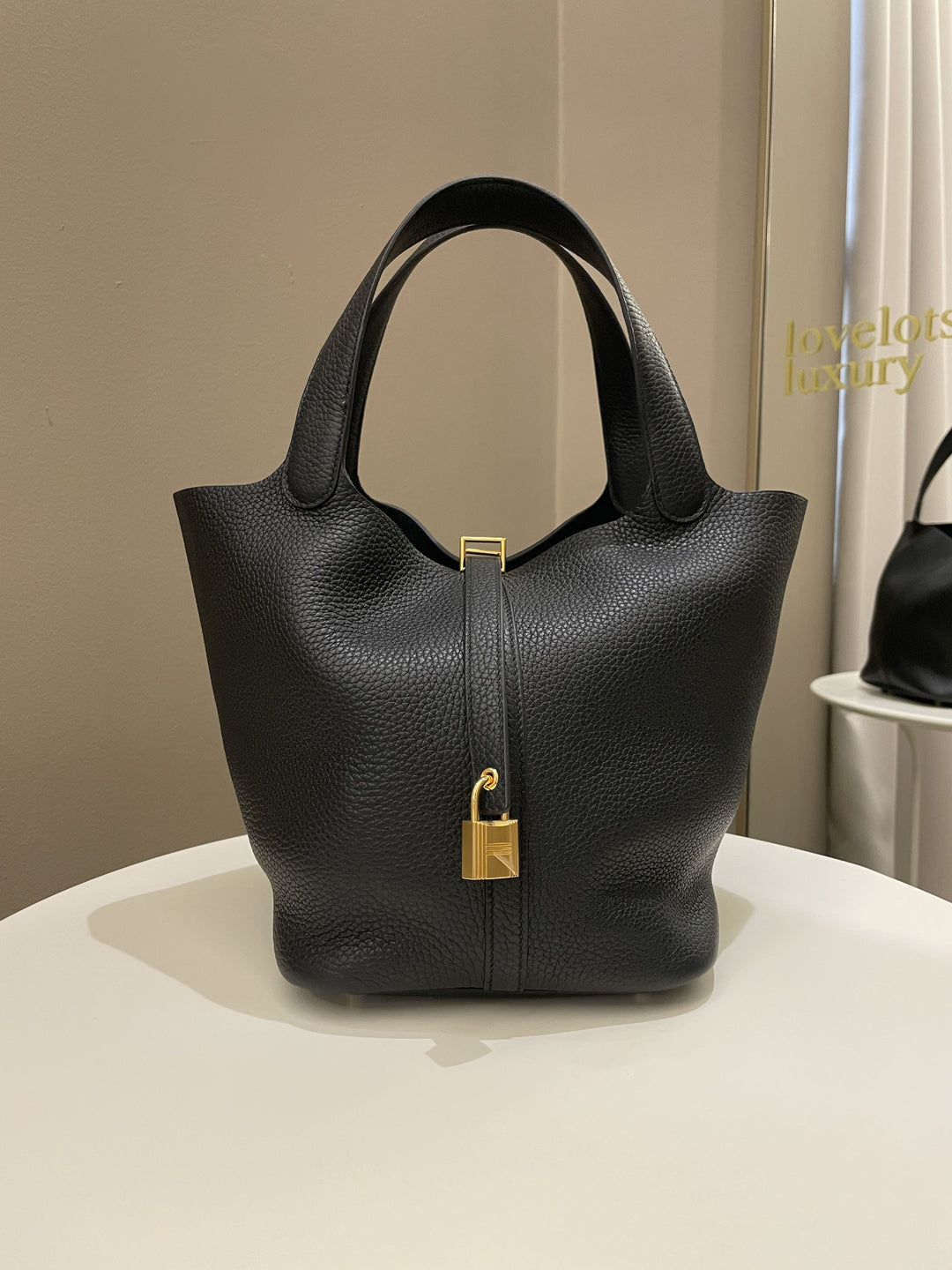 Top quality Hermes Picotin Lock 22 Black Clemence