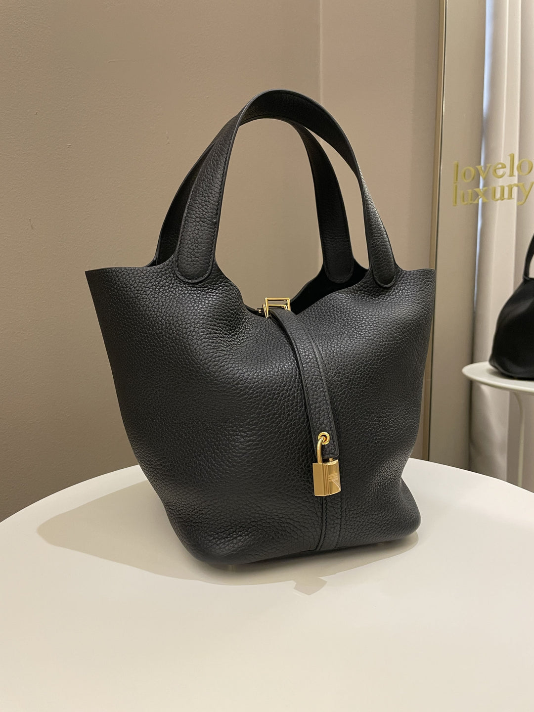Top quality Hermes Picotin Lock 22 Black Clemence