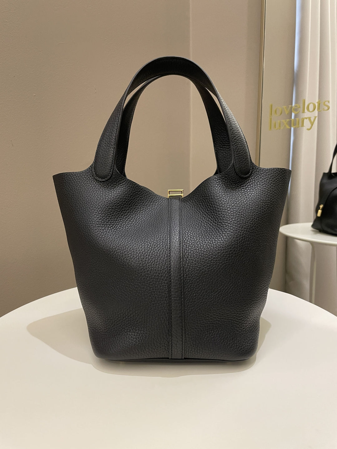 Top quality Hermes Picotin Lock 22 Black Clemence