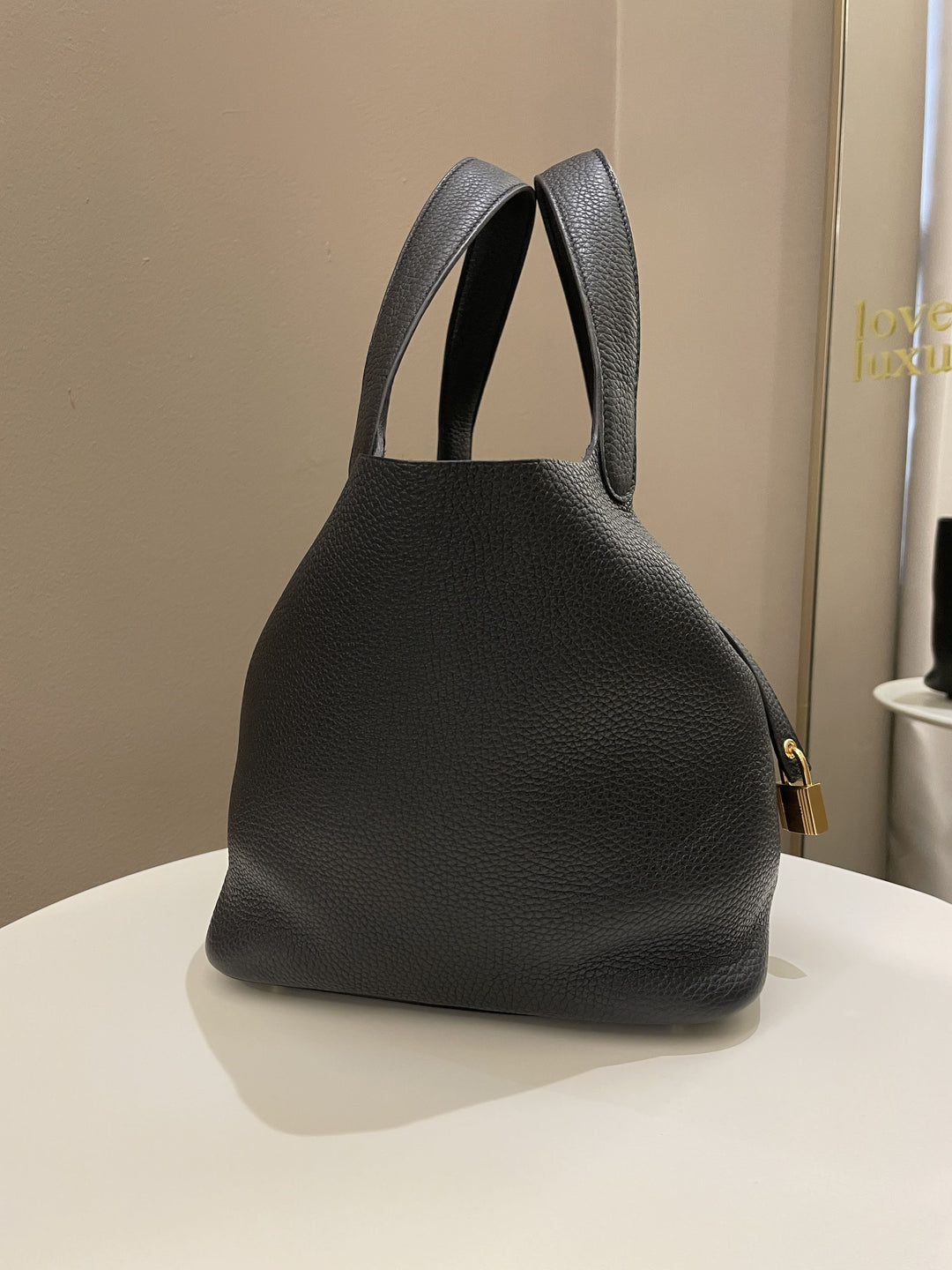 Top quality Hermes Picotin Lock 22 Black Clemence