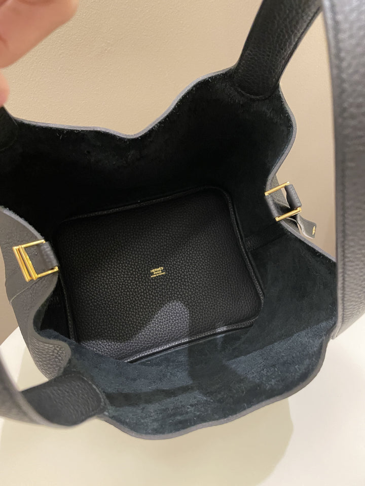Top quality Hermes Picotin Lock 22 Black Clemence
