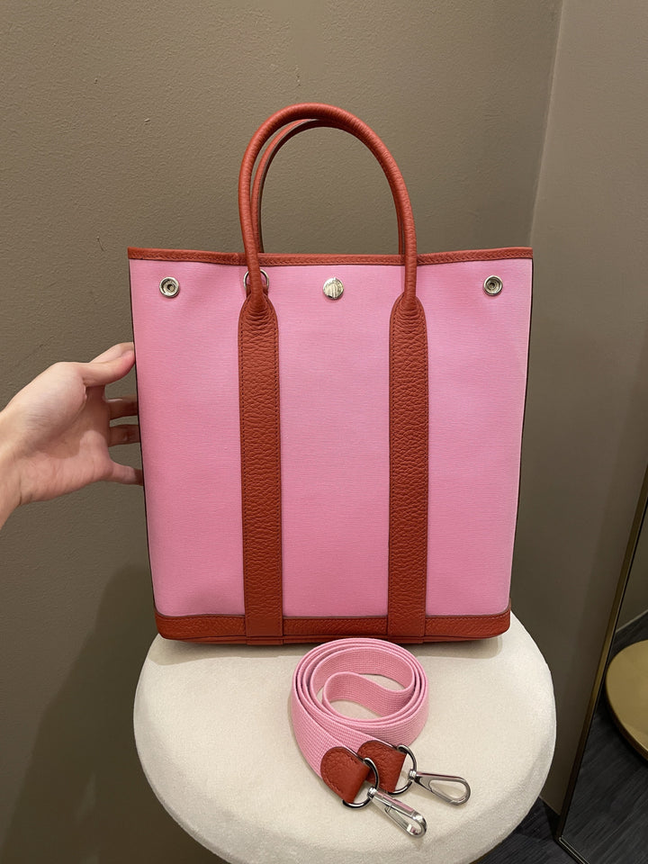 Top quality Hermes Garden File 28 Pink / Rouge Vache Country