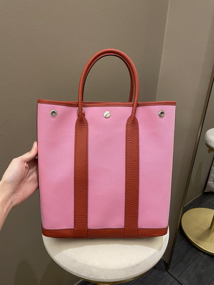 Top quality Hermes Garden File 28 Pink / Rouge Vache Country