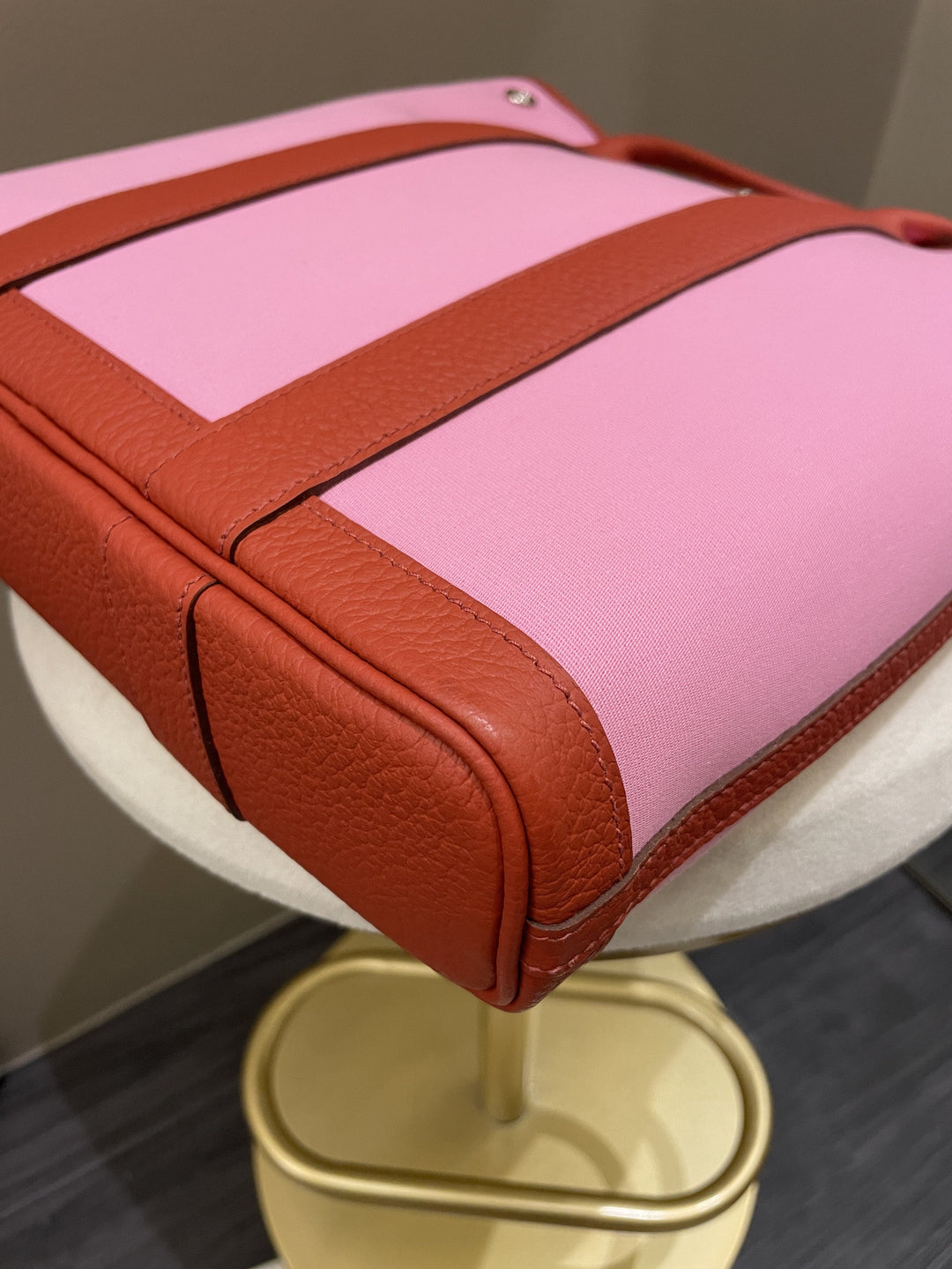 Top quality Hermes Garden File 28 Pink / Rouge Vache Country