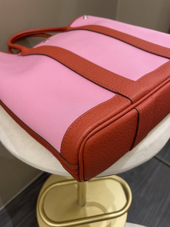 Top quality Hermes Garden File 28 Pink / Rouge Vache Country