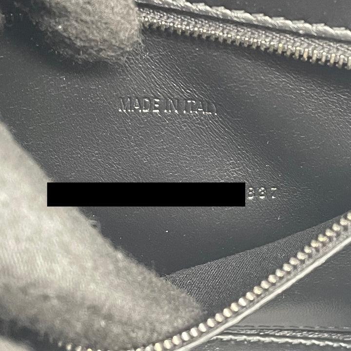 Top Quality Balenciaga Hourglass S Croc-Embossed Calfskin So Black
