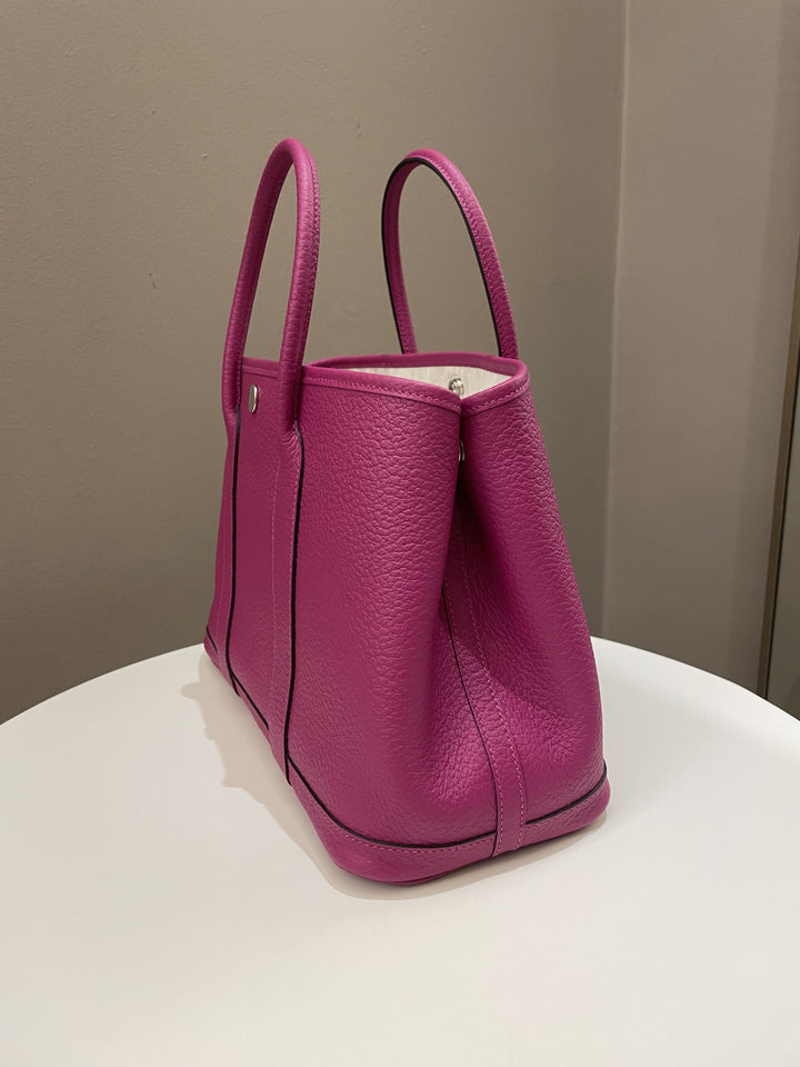 Top quality Hermes Garden Party 30 Rose Poupre Vache Country