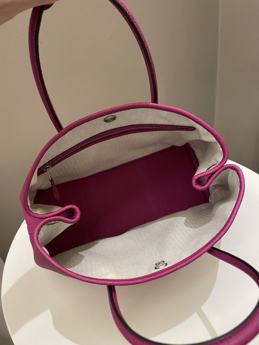 Top quality Hermes Garden Party 30 Rose Poupre Vache Country