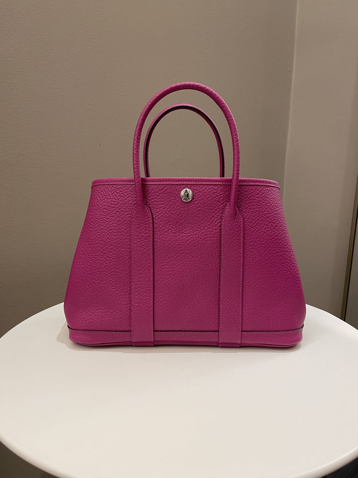 Top quality Hermes Garden Party 30 Rose Poupre Vache Country