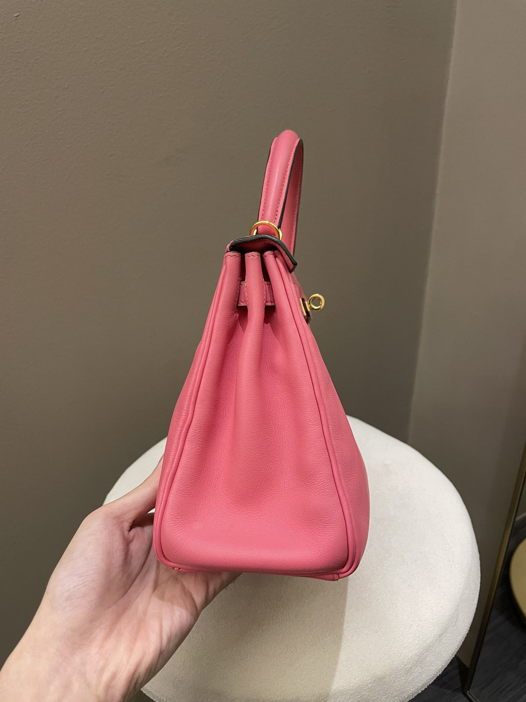Top quality Hermes Kelly 25 Rose Azalea Swift