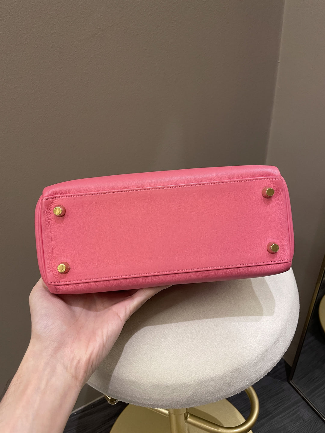 Top quality Hermes Kelly 25 Rose Azalea Swift