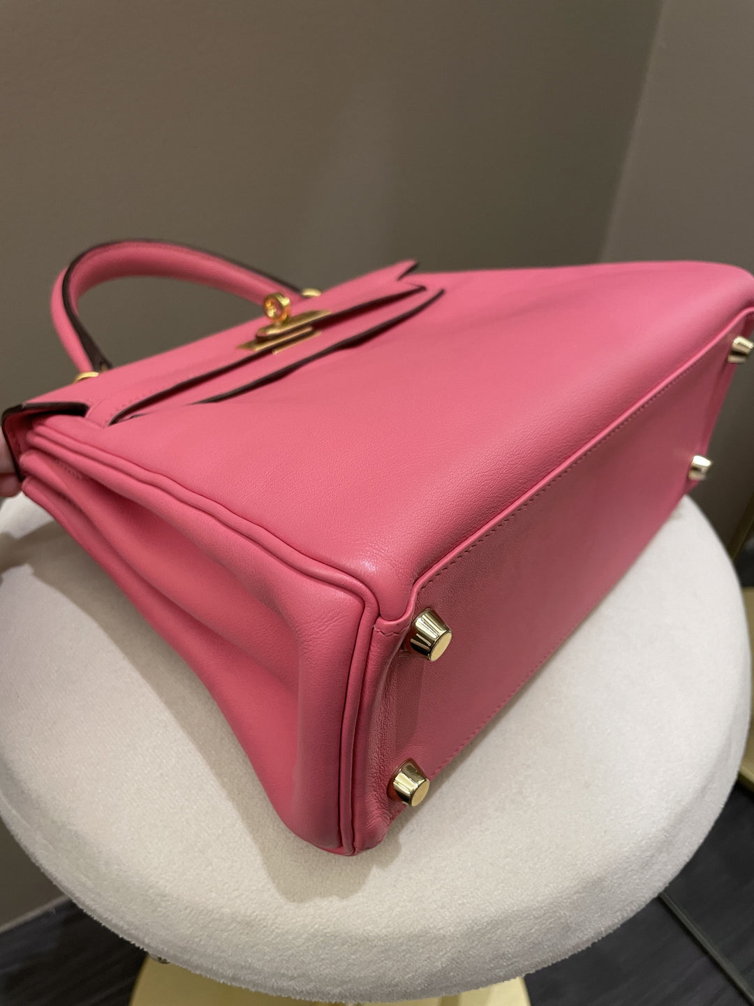 Top quality Hermes Kelly 25 Rose Azalea Swift