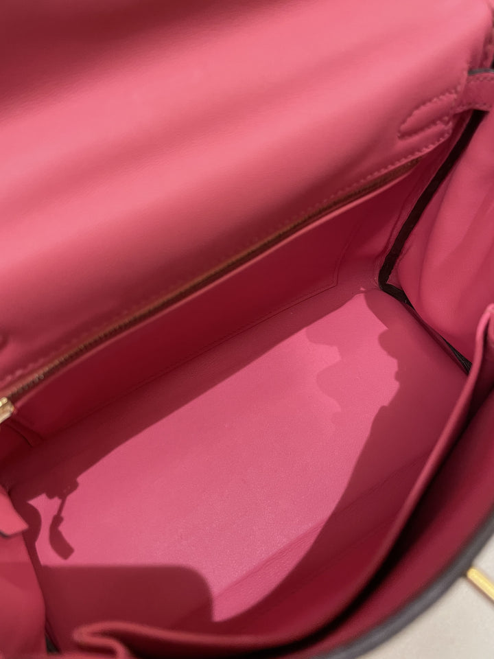 Top quality Hermes Kelly 25 Rose Azalea Swift