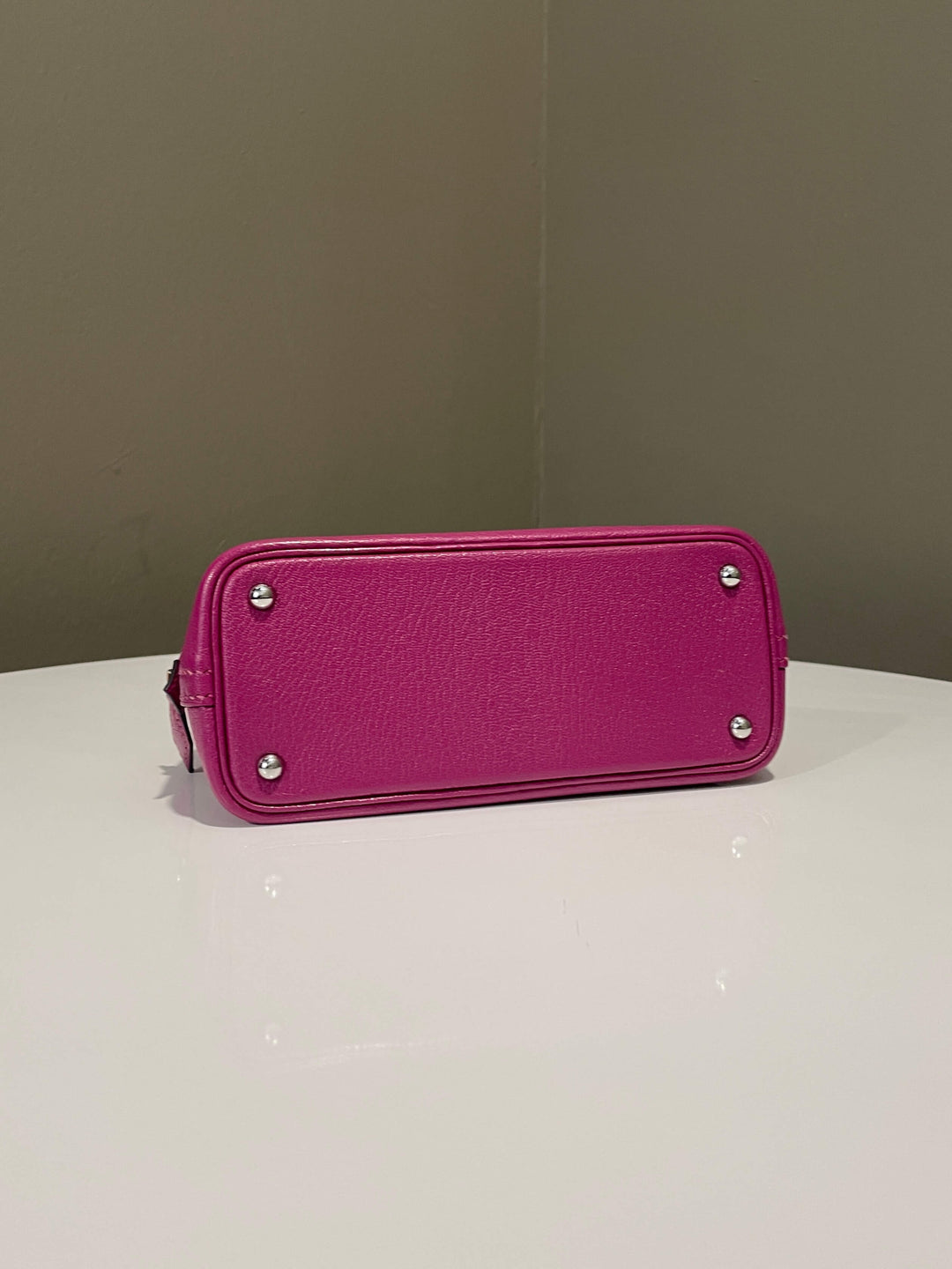 Hermes Mini Bolide 1923 Rose Pourpre Chevre