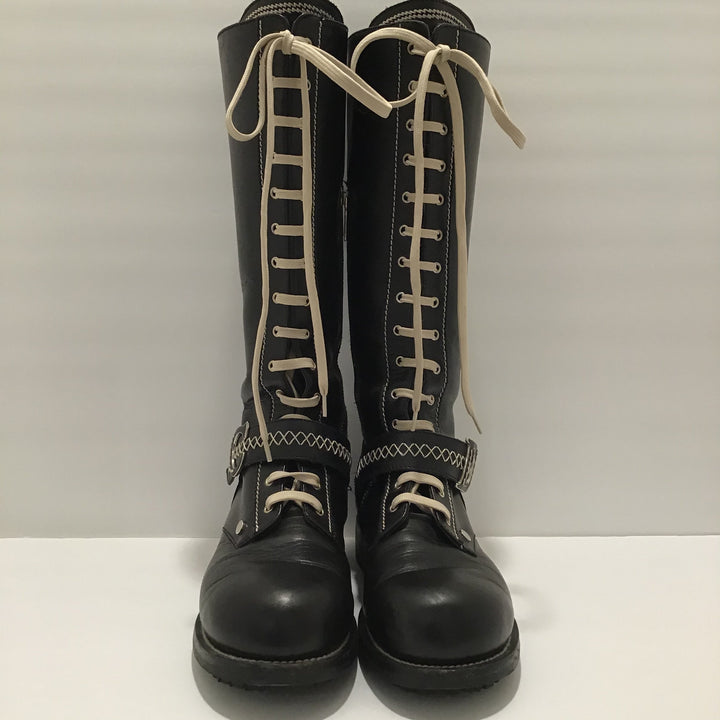 Christian Dior Black Combat Boots Sz 38.5 (8.5)